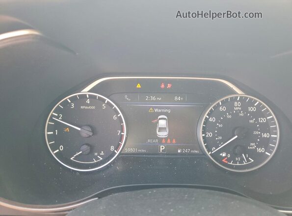 1N4AA6EV3PC504260 2023 NISSAN MAXIMA SR Белый Вид щитка приборов