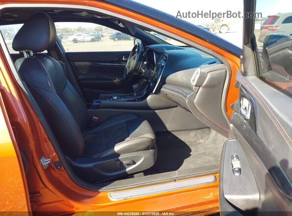 1N4AA6EV4LC362222 2020 NISSAN MAXIMA SR Orange Widok wnętrza z przodu