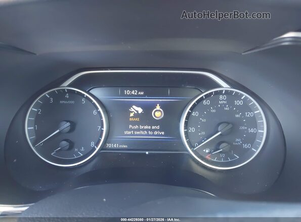 1N4AA6EV4LC362222 2020 NISSAN MAXIMA SR Orange Widok tylnych siedzeń