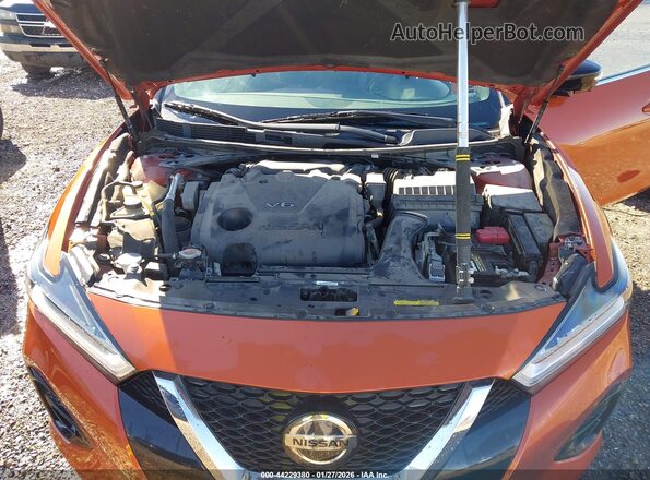 1N4AA6EV4LC362222 2020 NISSAN MAXIMA SR Orange Widok z tyłu