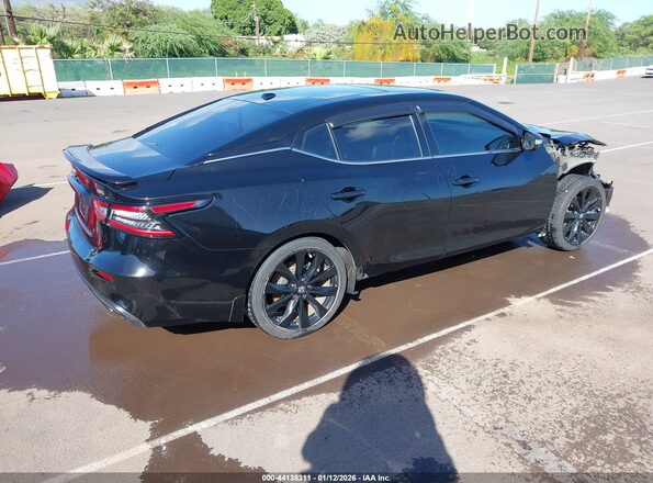 1N4AA6EV7MC510770 2021 NISSAN MAXIMA SR Черный Задняя правая четверть
