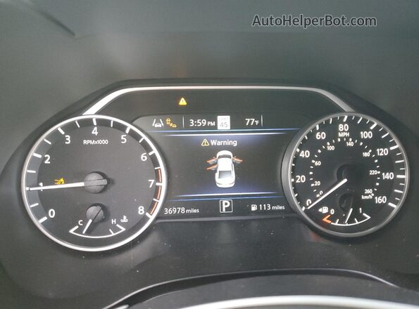 1N4AA6EV8MC506419 2021 NISSAN MAXIMA SR Gray ხელსაწყოთა პანელის ხედი