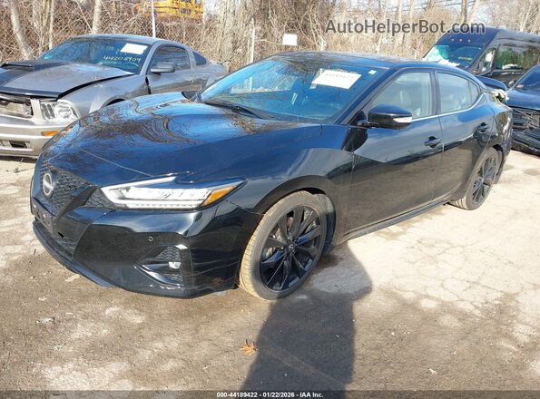 1N4AA6EV9PC503128 2023 NISSAN MAXIMA SR Black წინა მარცხენა ხედი სამი მეოთხედიდან