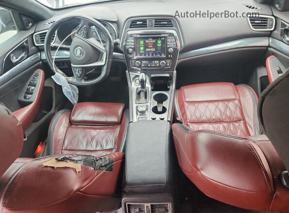 1N4AA6FV0MC505070 2021 NISSAN MAXIMA PLATINUM Gray წინა პანელის ხედი