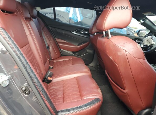 1N4AA6FV3MC503880 2021 NISSAN MAXIMA PLATINUM Gray Rear seats view