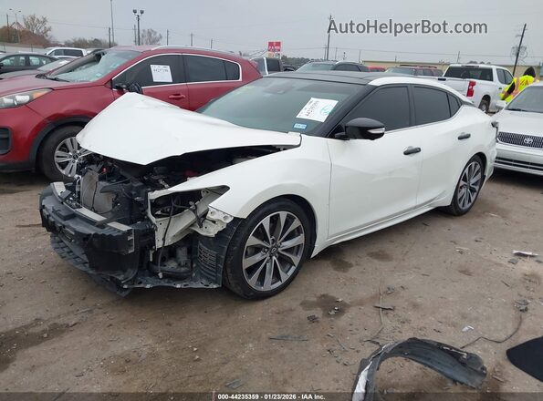 1N4AA6FV6PC501299 2023 NISSAN MAXIMA PLATINUM White Առջևի ձախ երեք քառորդ տեսարան