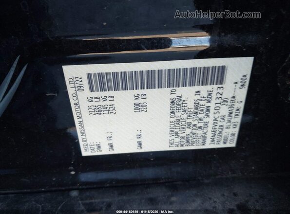 1N4AA6FVXPC501323 2023 NISSAN MAXIMA PLATINUM Черный Вид подкапотного пространства