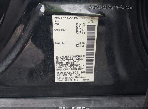 1N4AL3AP9HC201498 2017 NISSAN ALTIMA Black Engine compartment view