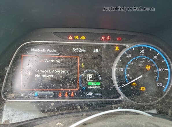 1N4AZ1BV2SC557573 2025 NISSAN LEAF Blue Սարքավորումների վահանակի տեսք