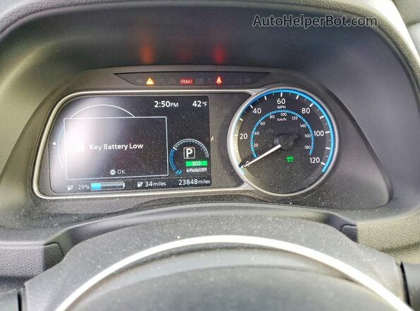 1N4AZ1CP1LC307808 2020 NISSAN LEAF Blue 