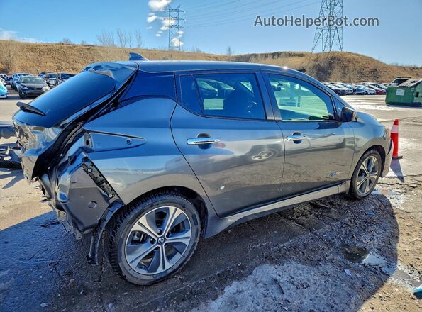 1N4AZ1CP2KC313552 2019 NISSAN LEAF Gray Trasero derecho
