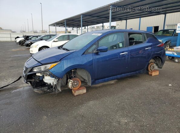 1N4AZ1CP4LC307642 2020 NISSAN LEAF Blue Vista de la etiqueta del VIN