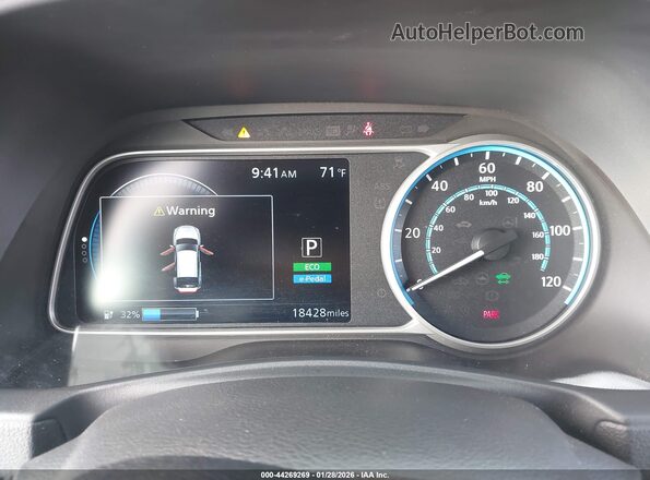 1N4AZ1CP6LC302510 2020 NISSAN LEAF White Հետևի նստատեղերի տեսք