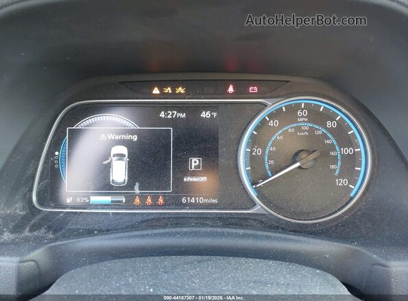 1N4AZ1CV4NC563376 2022 NISSAN LEAF Blue Հետևի նստատեղերի տեսք