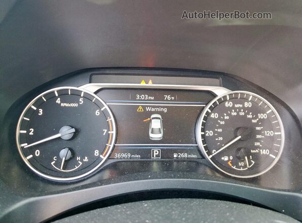 1N4BL4CV0RN370787 2024 NISSAN ALTIMA Gray Вид щитка приладів