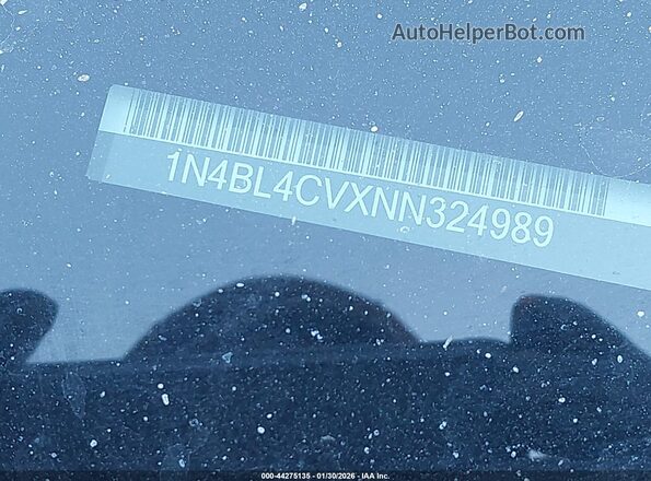 1N4BL4CVXNN324989 2022 NISSAN ALTIMA Синий 