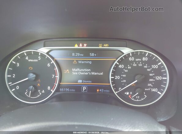 1N4BL4DV3MN340206 2021 NISSAN ALTIMA Black უკანა სავარძლების ხედი