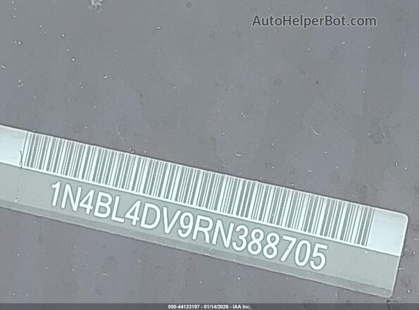 1N4BL4DV9RN388705 2024 NISSAN ALTIMA Black Շարժիչի բաժամունքի տեսք