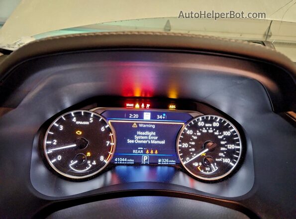 1N4BL4EW0PN405301 2023 NISSAN ALTIMA White ხელსაწყოთა პანელის ხედი