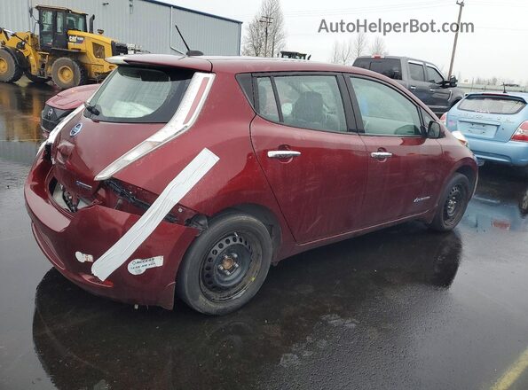 1N4BZ0CP0HC306865 2017 NISSAN LEAF Burgundy 