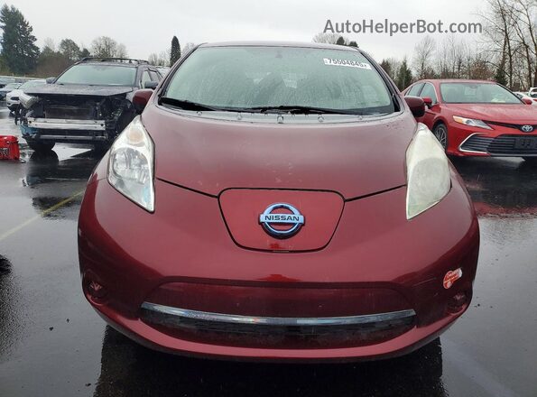 1N4BZ0CP0HC306865 2017 NISSAN LEAF Burgundy 