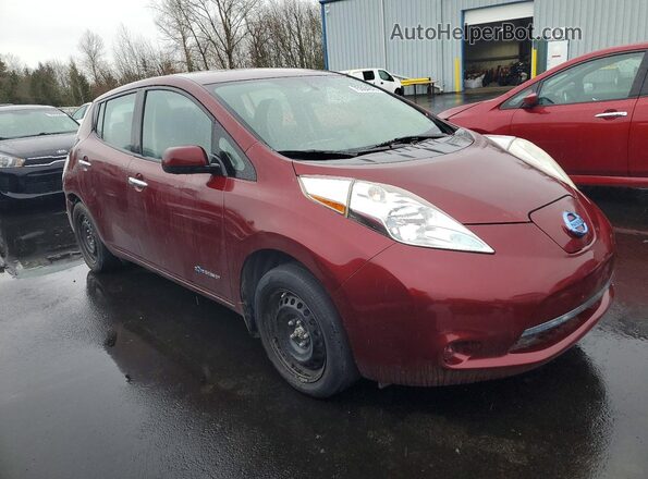 1N4BZ0CP0HC306865 2017 NISSAN LEAF Burgundy 