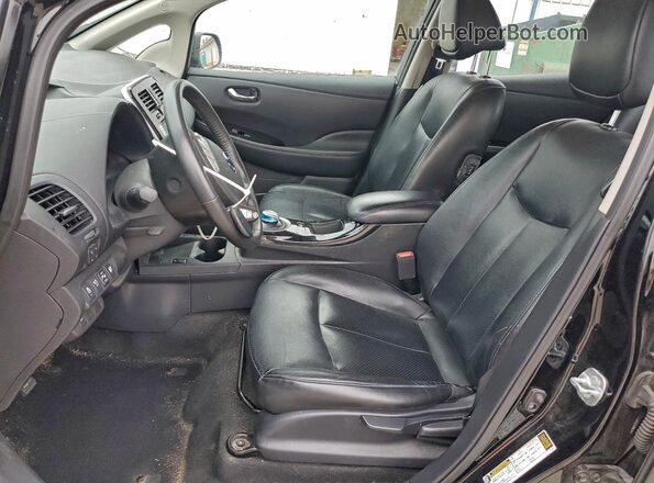 1N4BZ0CP1GC304170 2016 NISSAN LEAF Black Widok wnętrza z przodu