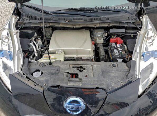 1N4BZ0CP1GC304170 2016 NISSAN LEAF Black Widok wnętrza z tyłu