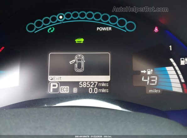 1N4BZ0CP2HC305040 2017 NISSAN LEAF Silver უკანა სალონის ხედი