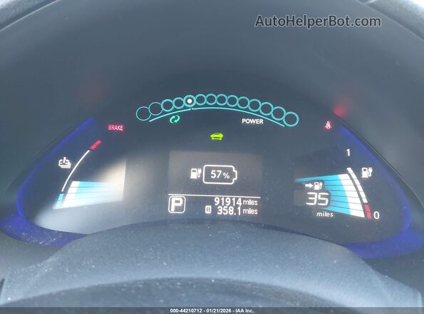1N4BZ0CP4HC300079 2017 NISSAN LEAF White Սալոնի հետևի տեսք