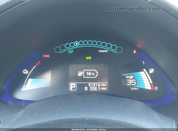 1N4BZ0CP4HC300079 2017 NISSAN LEAF White Հետևի նստատեղերի տեսք