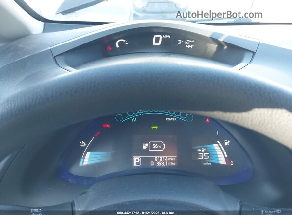 1N4BZ0CP4HC300079 2017 NISSAN LEAF White Սալոնի 360 աստիճան տեսք