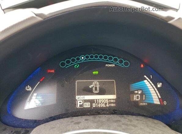 1N4BZ0CP4HC302897 2017 NISSAN LEAF Серебряный 