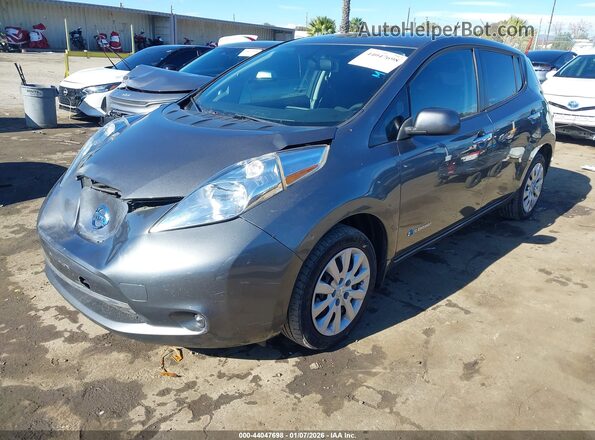 1N4BZ0CP4HC309106 2017 NISSAN LEAF Gray Front left