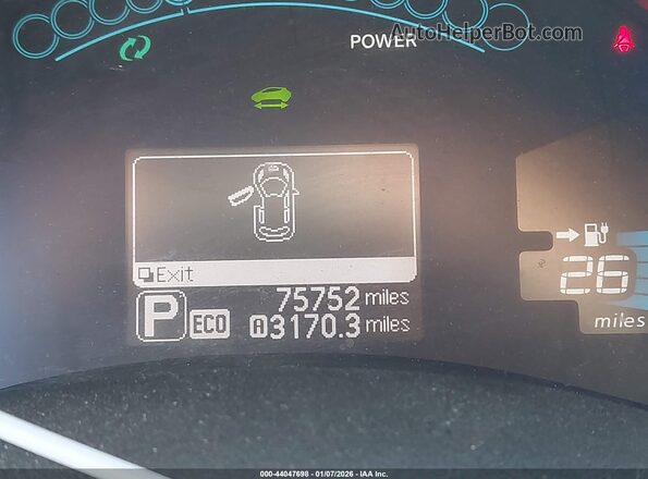 1N4BZ0CP4HC309106 2017 NISSAN LEAF Gray 