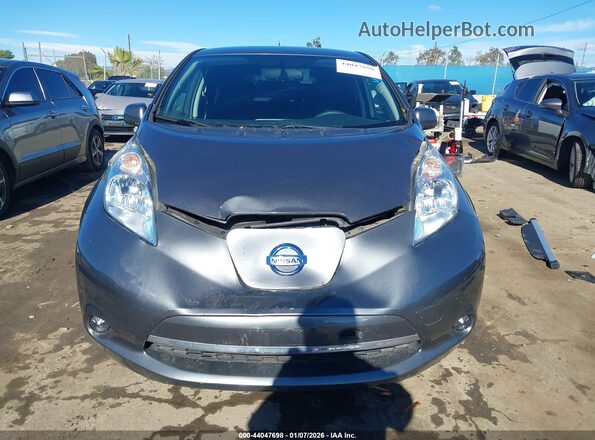 1N4BZ0CP4HC309106 2017 NISSAN LEAF Gray Instrument cluster view
