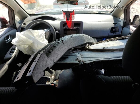 1N4BZ0CP5GC313096 2016 NISSAN LEAF Burgundy Vista del salpicadero