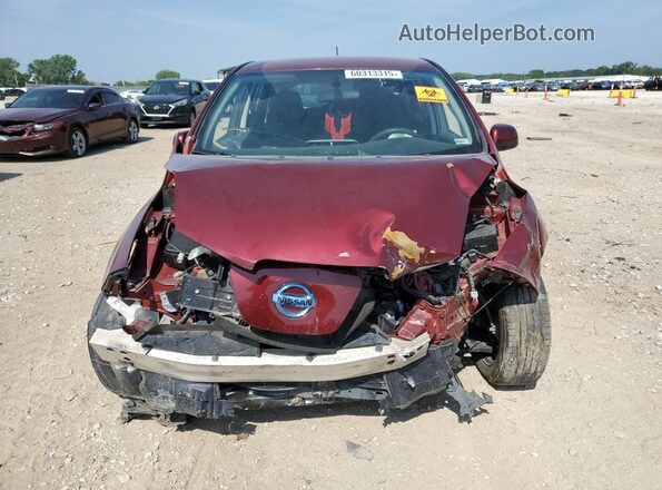 1N4BZ0CP5GC313096 2016 NISSAN LEAF Burgundy Vista frontal
