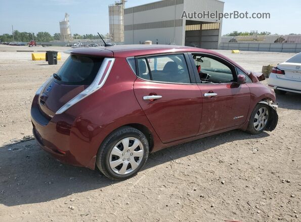 1N4BZ0CP5GC313096 2016 NISSAN LEAF Burgundy Trasero derecho