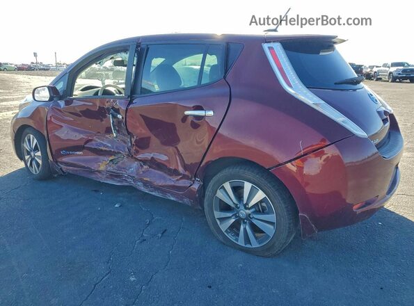 1N4BZ0CP7GC301158 2016 NISSAN LEAF Burgundy Հետևի ձախ