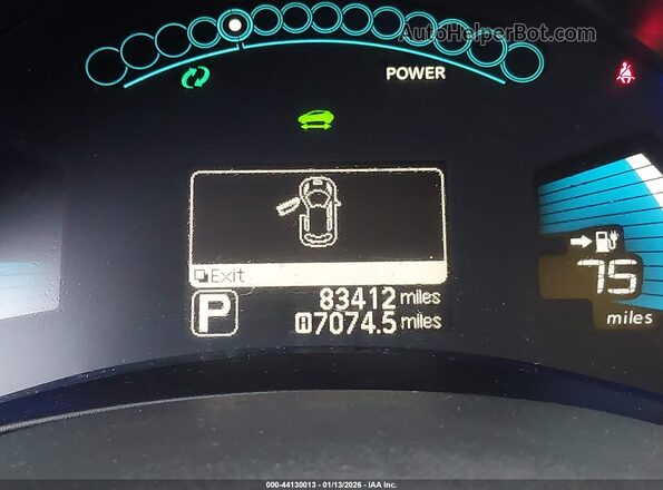 1N4BZ0CP9HC304967 2017 NISSAN LEAF Gray 