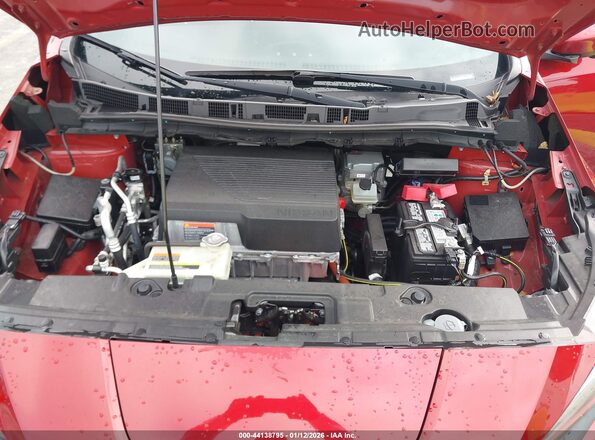 1N4BZ1CV5MC552518 2021 NISSAN LEAF Red Rear view