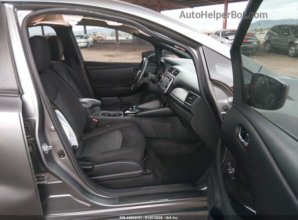 1N4BZ1CV7MC551189 2021 NISSAN LEAF Gray წინა სალონის ხედი