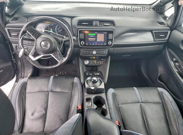1N4BZ1DV0MC556202 2021 NISSAN LEAF Gray Առջևի վահանակի տեսք