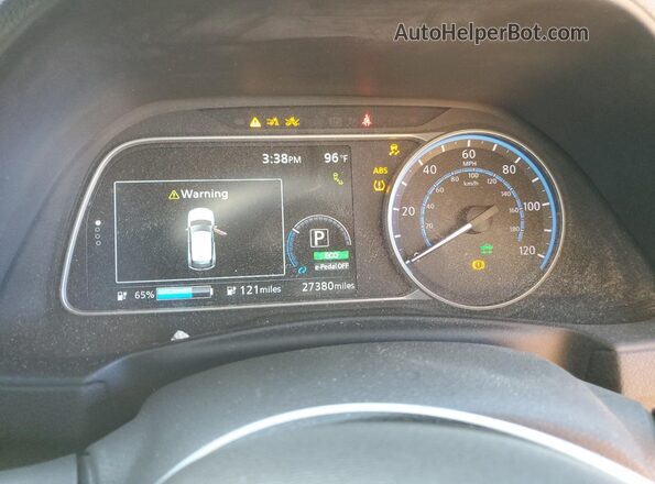 1N4CZ1CV6PC562192 2023 NISSAN LEAF Black Instrument cluster view