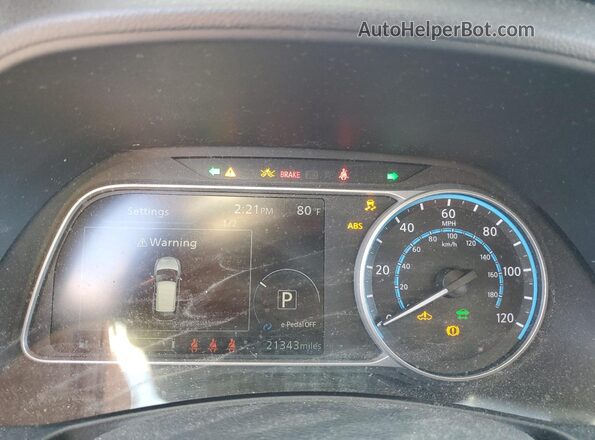 1N4CZ1CV7RC553603 2024 NISSAN LEAF Синий Вид щитка приборов