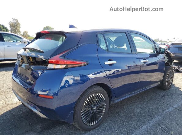 1N4CZ1CV7RC553603 2024 NISSAN LEAF Синий Задняя правая четверть