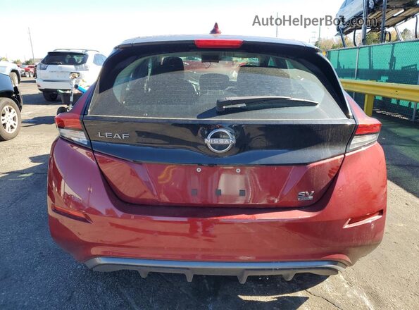 1N4CZ1CV7SC558774 2025 NISSAN LEAF Maroon უკანა ხედი