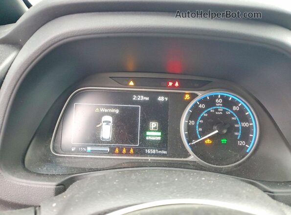 1N4CZ1CVXSC559658 2025 NISSAN LEAF Black Instrument cluster view
