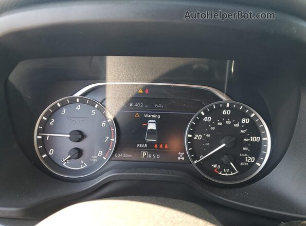 1N6AA1EC3MN529913 2021 NISSAN TITAN White Vista del cuadro de instrumentos